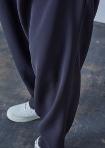 STRETCH DOUBLE CLOTH WIDE PANTS GREY