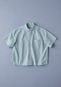 SEER SUCKER S/S SHIRT GREEN