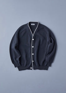 HEAVY WEIGHT KNIT CARDIGAN BLACK