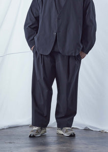 【予約商品 8/15(木)19:00-発売】CLEAN TECH TWILL WIDE PANTS BLACK