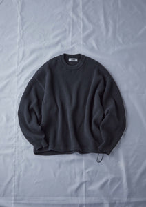 HEAVY WEIGHT THERMAL KNIT BLACK