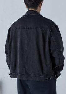【数量限定･予約商品 8/21(木)19:00-発売】STRETCH RELAX DENIM JACKET WASHED BLACK