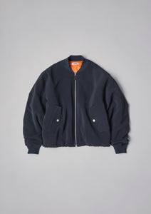 【数量限定･予約商品 7/10(木)19:00-発売】STRETCH DOUBLE CLOTH MA-1 BLACK