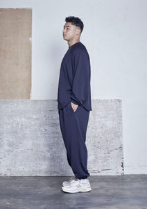 【予約商品 9/12(木)19:00-発売】SUPERB RELAX JOGGER PANTS NAVY