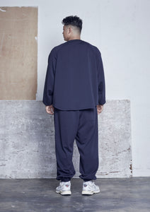 【予約商品 9/12(木)19:00-発売】SUPERB RELAX JOGGER PANTS NAVY