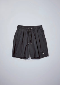 【予約商品 5/1(木)19:00-発売】SO STRETCH NYLON LOGO SHORTS BLACK