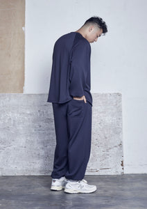 【予約商品 9/12(木)19:00-発売】SUPERB RELAX JOGGER PANTS NAVY