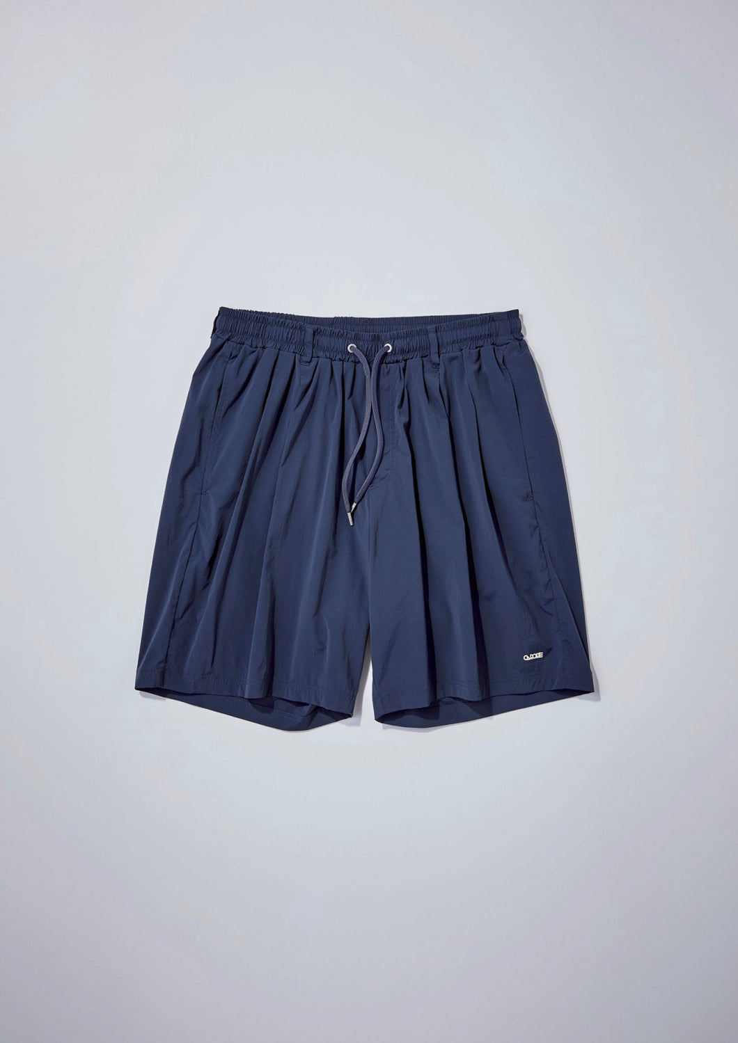 【予約商品 5/1(木)19:00-発売】SO STRETCH NYLON LOGO SHORTS NAVY