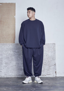 【予約商品 9/12(木)19:00-発売】SUPERB RELAX JOGGER PANTS NAVY