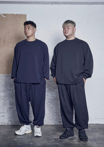 【予約商品 9/12(木)19:00-発売】SUPERB RELAX JOGGER PANTS NAVY