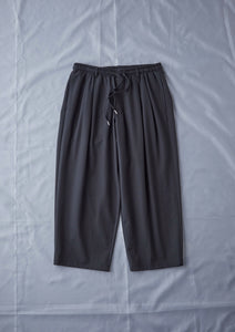 【予約商品 8/15(木)19:00-発売】CLEAN TECH TWILL WIDE PANTS BLACK