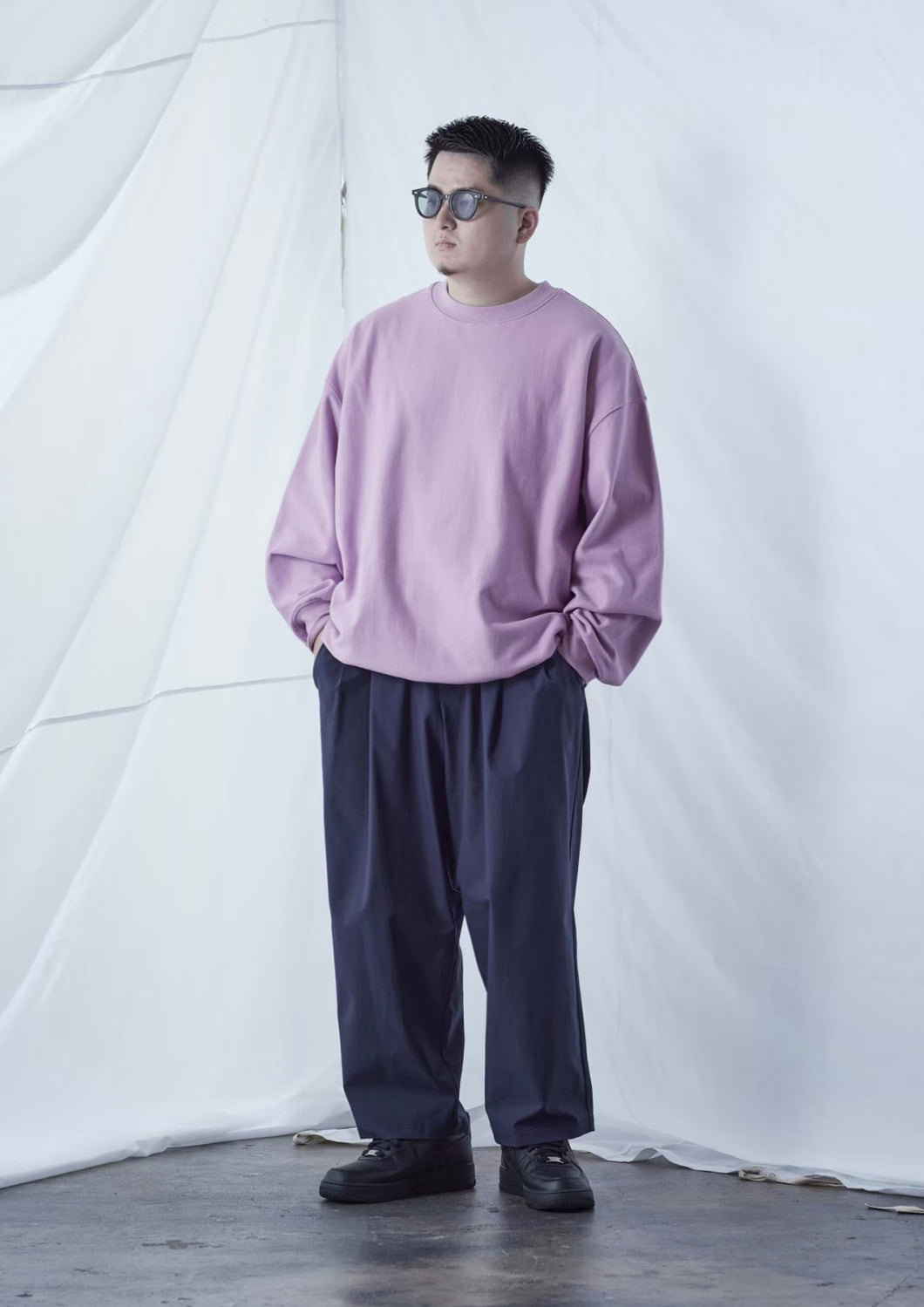 【予約商品 8/22(木)19:00-発売】HEAVY WEIGHT BIG SWEAT SHIRT II LAVENDER