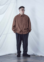 画像をギャラリービューアに読み込む, 【予約商品 7/25(木)19:00-発売】WOOL LIKE RELAX SHIRT CAMEL
