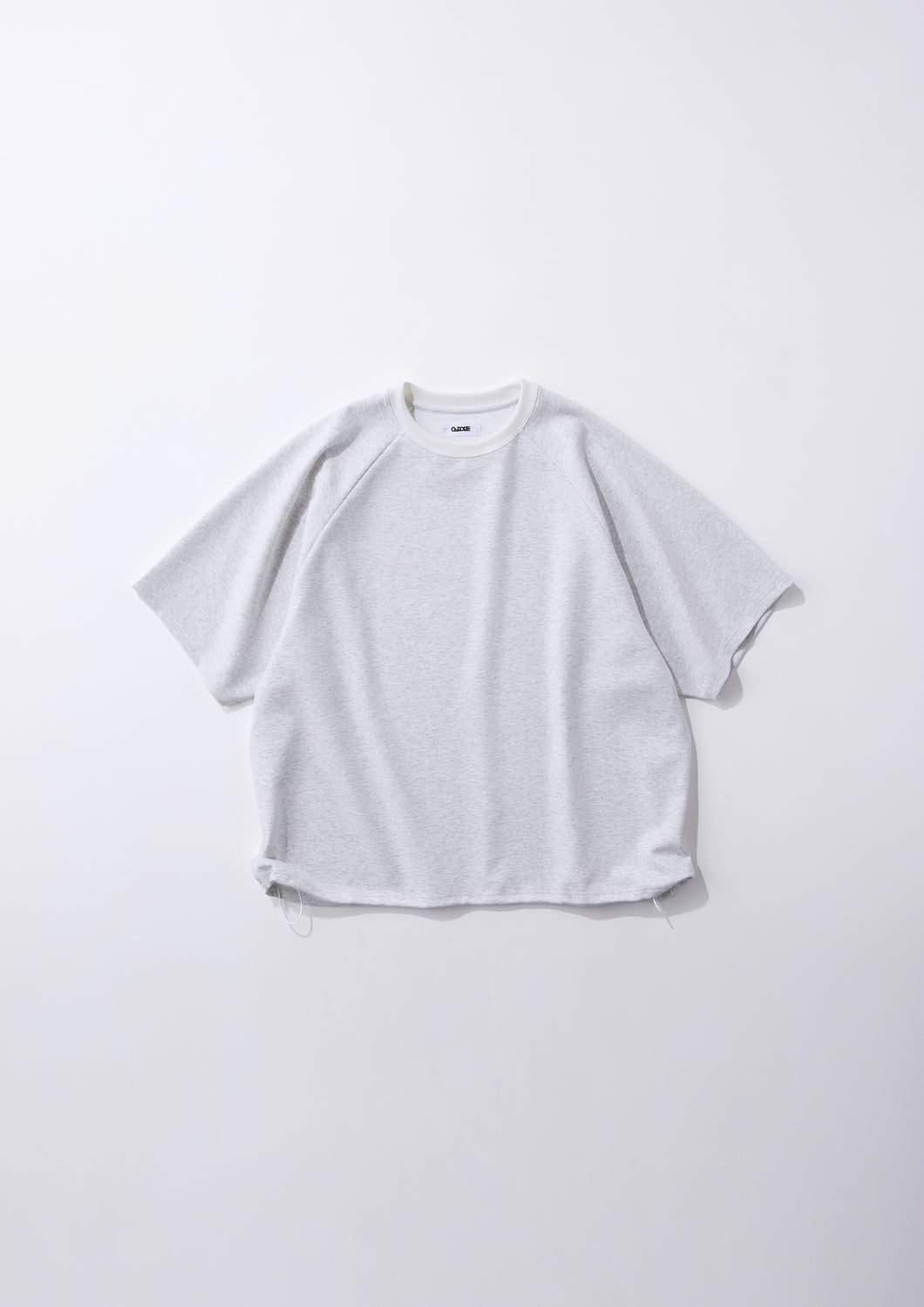 COTTON PONTE RAGLAN T-SHIRT LIGHT GREY – carorie