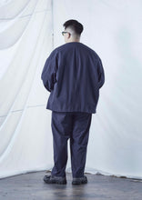 画像をギャラリービューアに読み込む, 【予約商品 8/15(木)19:00-発売】CLEAN TECH TWILL COLLARLESS JACKET NAVY
