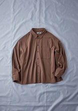 画像をギャラリービューアに読み込む, WOOL LIKE RELAX SHIRT CAMEL
