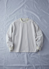 画像をギャラリービューアに読み込む, 【予約商品 8/8(木)19:00-発売】HEAVY PONTE MOCK NECK LONG T-SHIRT ECRU
