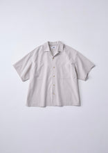画像をギャラリービューアに読み込む, 【数量限定/予約商品 1/19(月)18:00-発売】SEER SUCKER OPEN COLLAR SHIRT BEIGE

