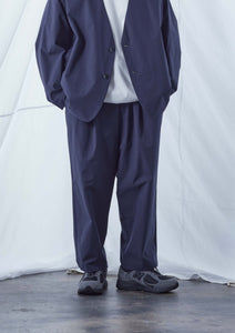 【予約商品 8/15(木)19:00-発売】CLEAN TECH TWILL WIDE PANTS NAVY