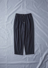 画像をギャラリービューアに読み込む, WOOL LIKE TAPERED PANTS BLACK
