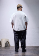 画像をギャラリービューアに読み込む, HEAVY PONTE TAPERED PANTS BLACK 【股下68cm】
