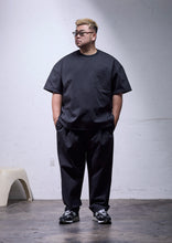 画像をギャラリービューアに読み込む, HEAVY PONTE BASIC PANTS BLACK 【股下70cm】
