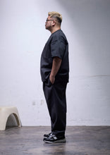 画像をギャラリービューアに読み込む, HEAVY PONTE BASIC PANTS BLACK 【股下70cm】
