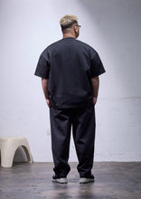 画像をギャラリービューアに読み込む, HEAVY PONTE BASIC PANTS BLACK 【股下70cm】
