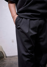 画像をギャラリービューアに読み込む, HEAVY PONTE BASIC PANTS BLACK 【股下70cm】
