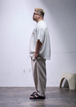 画像をギャラリービューアに読み込む, LINEN LIKE BAND COLLAR S/S SHIRT WHITE
