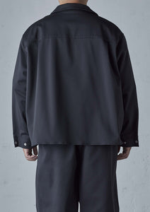 HEAVY PONTE ZIP JACKET GREY