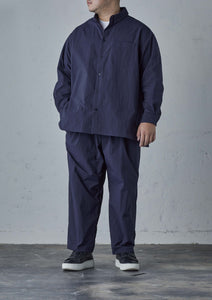 VINTAGE NYLON WIDE PANTS NAVY