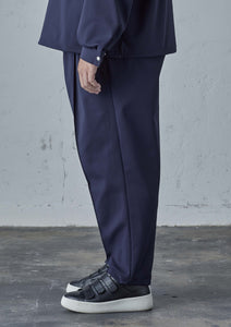 HEAVY PONTE TAPERED PANTS NAVY