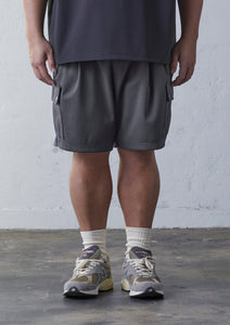 【予約商品】HEAVY PONTE CARGO SHORTS GREY
