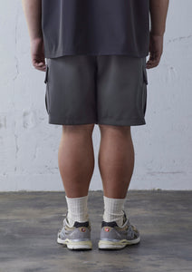【予約商品】HEAVY PONTE CARGO SHORTS GREY