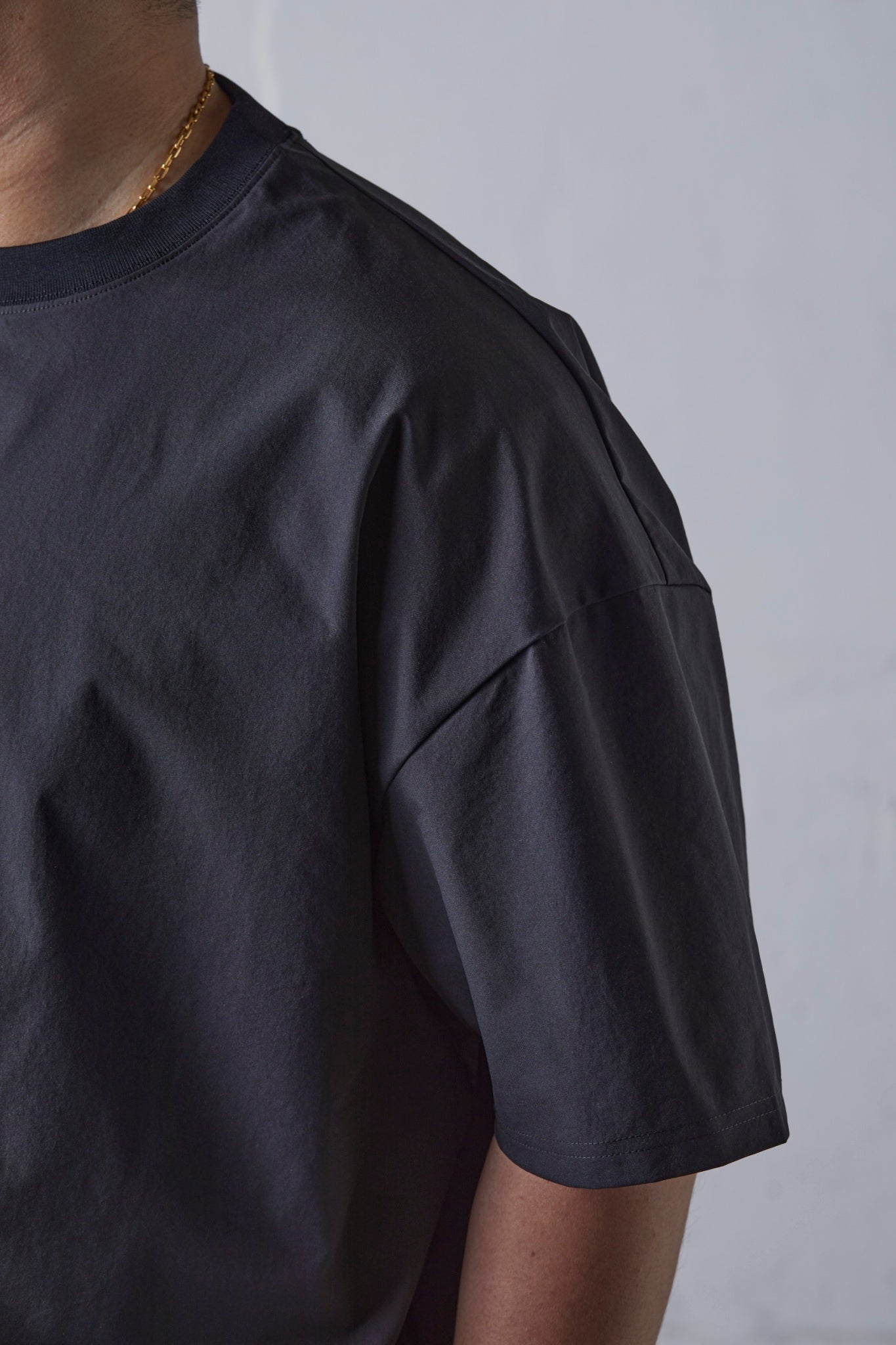 carorie clean tech twill relax shirt 黒L