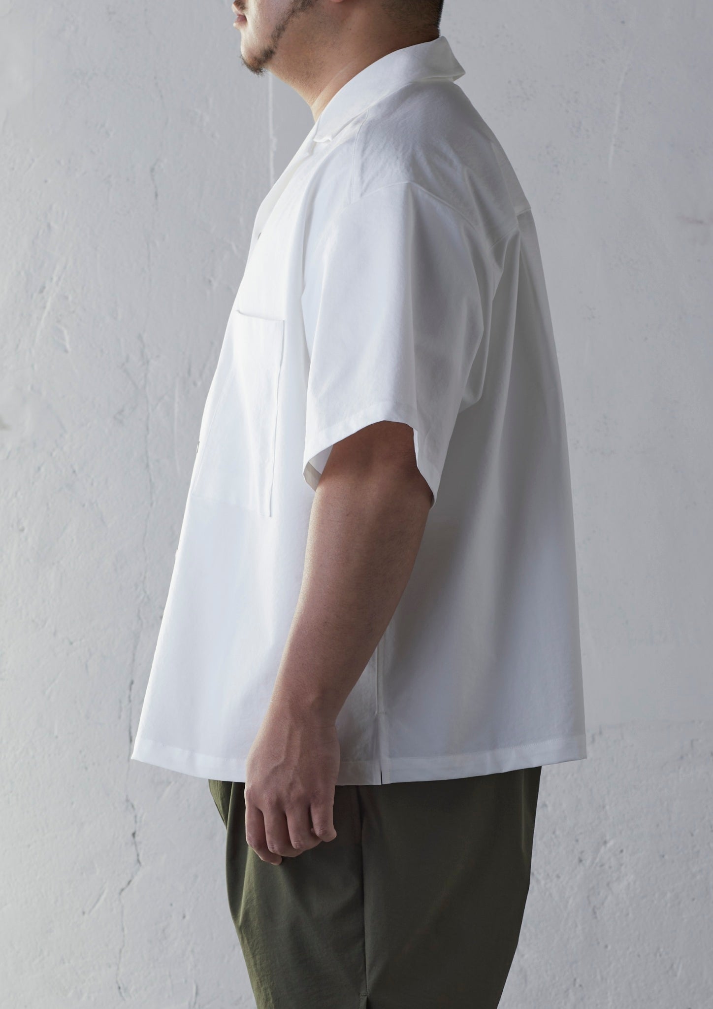 Carorie CLEAN TECH TWILL シャツ 白 XL-