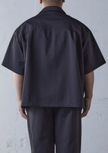 画像をギャラリービューアに読み込む, 【予約商品】HEAVY PONTE  SHORT SLEEVE SHIRT BLACK
